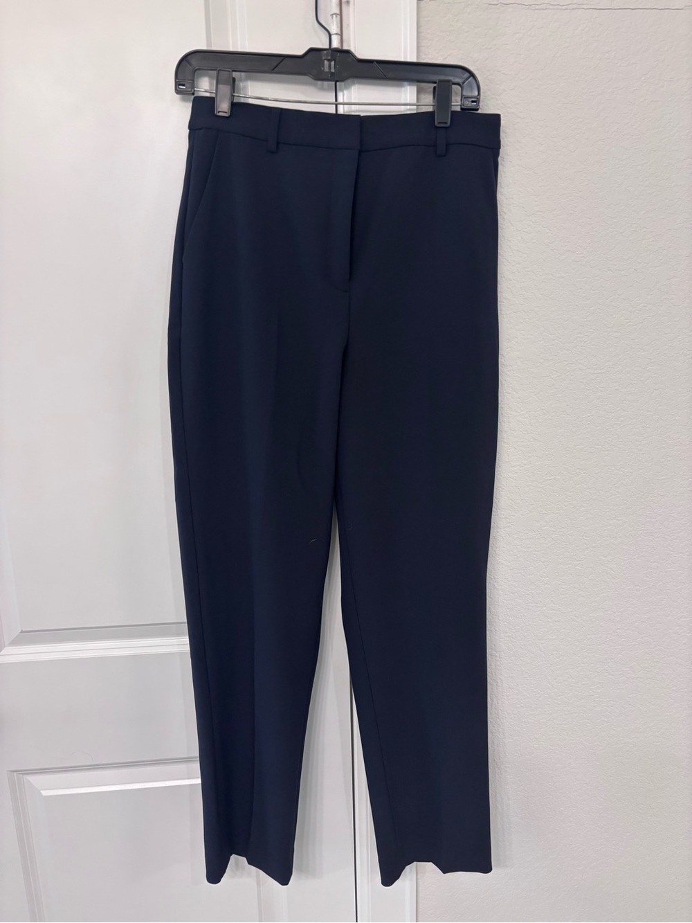 Express Women's Navy Straight-Leg Trousers